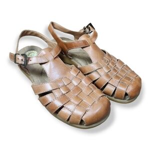 EARTH Shoes Gelron Angel Vintage Womens size 8.5 Fisherman Sandals